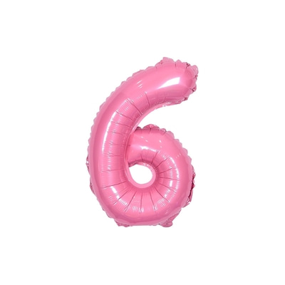 숫자은박풍선 소 [6] 핑크
