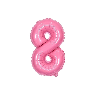 숫자은박풍선 소 [8] 핑크