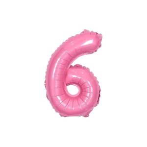 숫자은박풍선 소 [6] 핑크