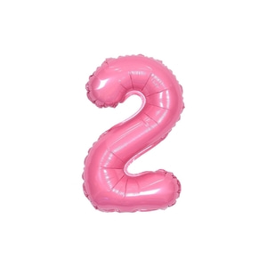 숫자은박풍선 소 [2] 핑크