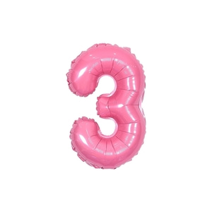 숫자은박풍선 소 [3] 핑크